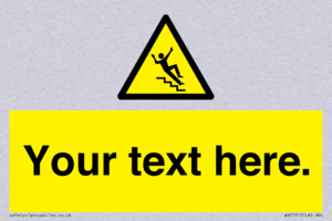 Custom Slippery Stairs Sign